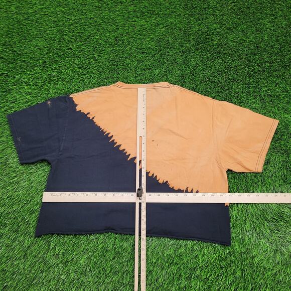 ACDC Leopard Crop-Top Shirt Womens Large 21x18 Tie-Dye - Picture 5 of 11